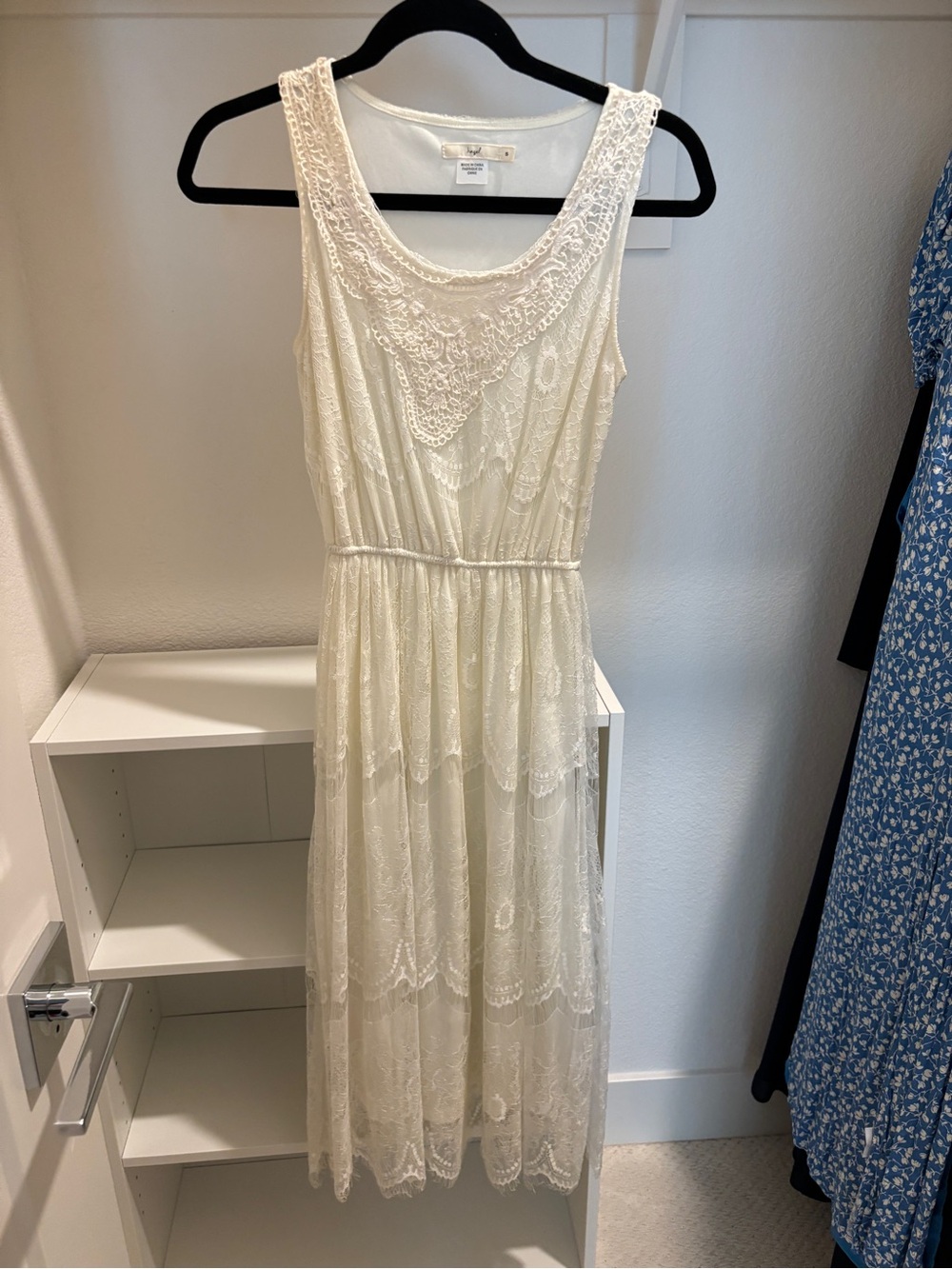 hazel Ivory Lace Maxi Dress - Sleeveless Boho Gown